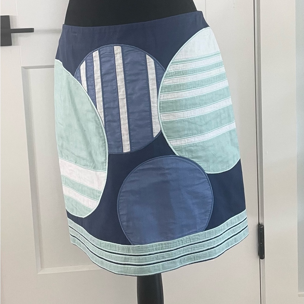 Boden 💯% cotton a-line dark blue skirt